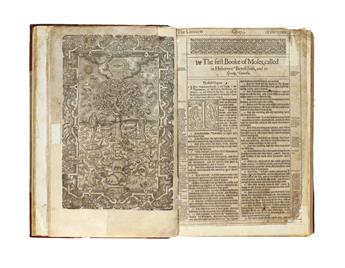 BIBLE IN ENGLISH.  The Holy Bible, containing the Old Testament and the New.  1602.  Lacks general title and one preliminary leaf.